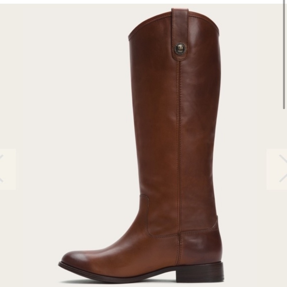 FRYE “Mellissa” Whiskey Leather Boots 5 - Picture 4 of 11